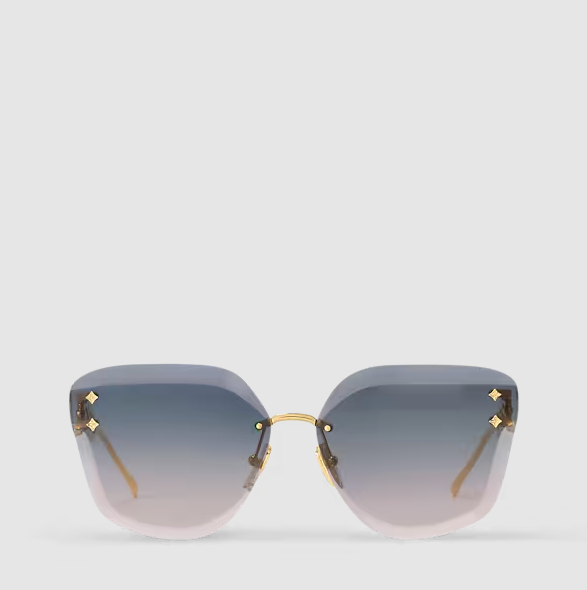 Occhiali da sole Jewel Cat-Eye Gradiant Blu Donna