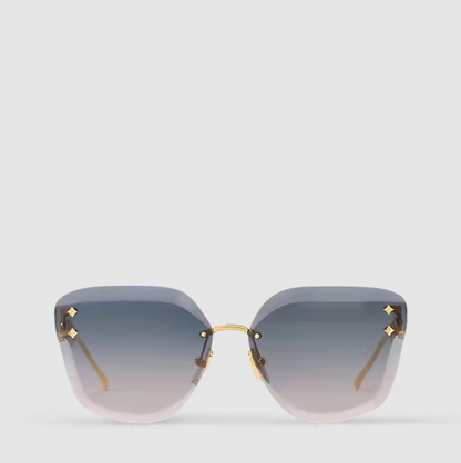 Occhiali da sole Jewel Cat-Eye Gradiant Blu Donna