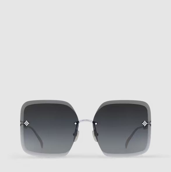 Occhiali da sole Jewel Square Argento/Nero Donna