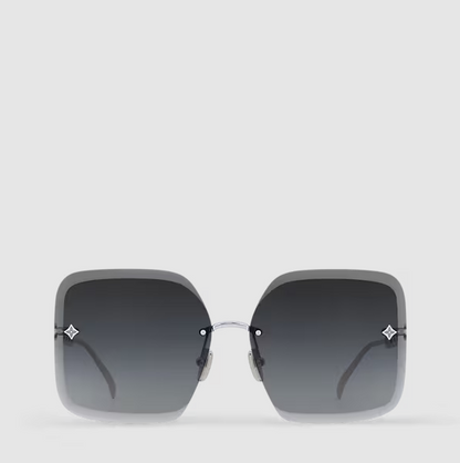 Occhiali da sole Jewel Square Argento/Nero Donna