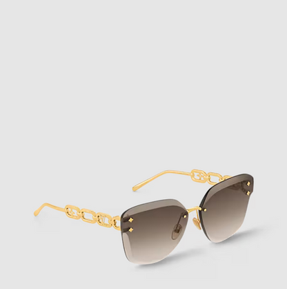 Occhiali dal sole Jewel Cat-Eye Marrone Donna