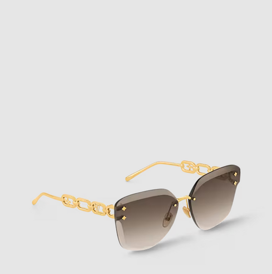 Occhiali dal sole Jewel Cat-Eye Marrone Donna