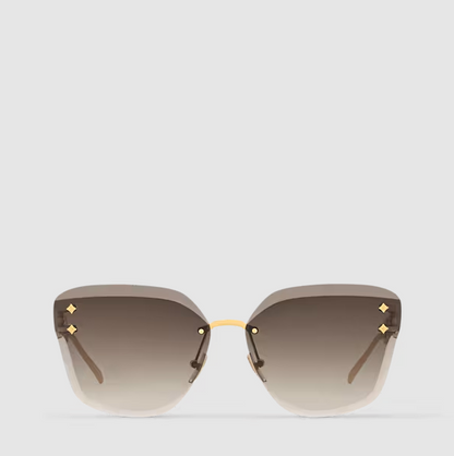 Occhiali dal sole Jewel Cat-Eye Marrone Donna