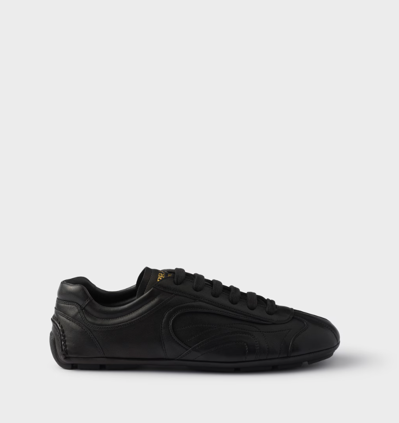 Sneakers Montecarlo Re-Edition 2005 in nappa anticata Nero