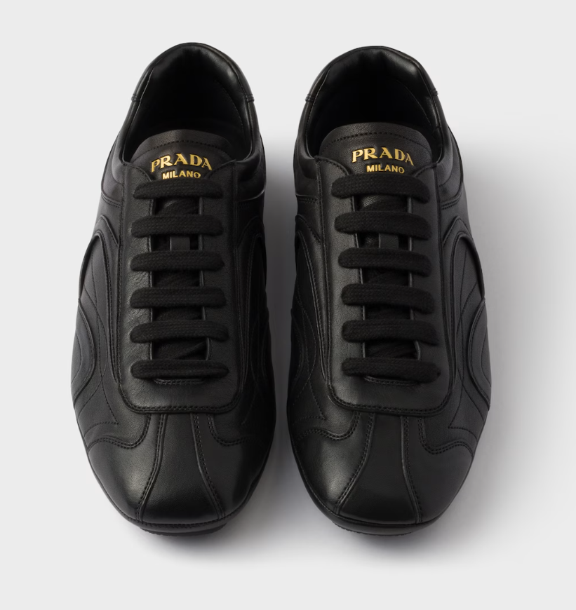 Sneakers Montecarlo Re-Edition 2005 in nappa anticata Nero