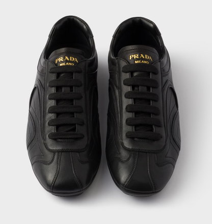 Sneakers Montecarlo Re-Edition 2005 in nappa anticata Nero