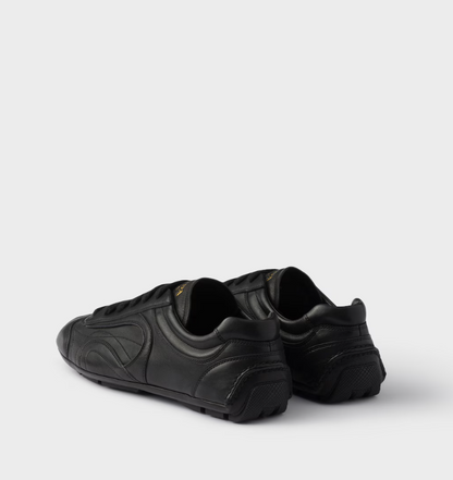 Sneakers Montecarlo Re-Edition 2005 in nappa anticata Nero