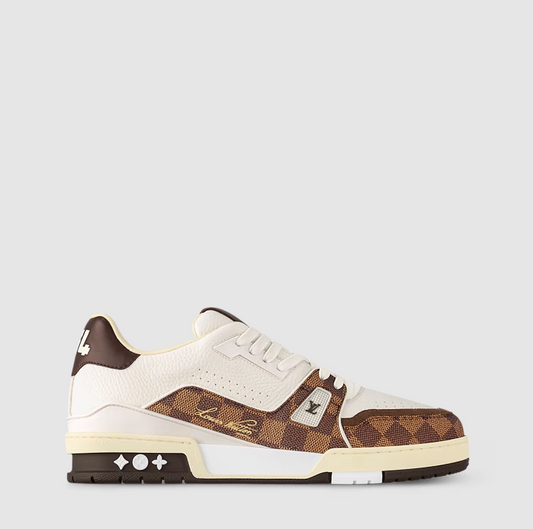 Moka Brown Damier Trainer Sneaker
