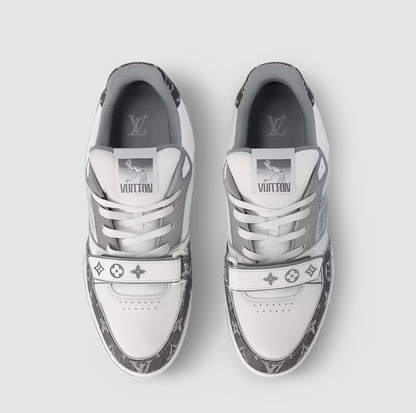 Grey Monogram Trainer Sneaker