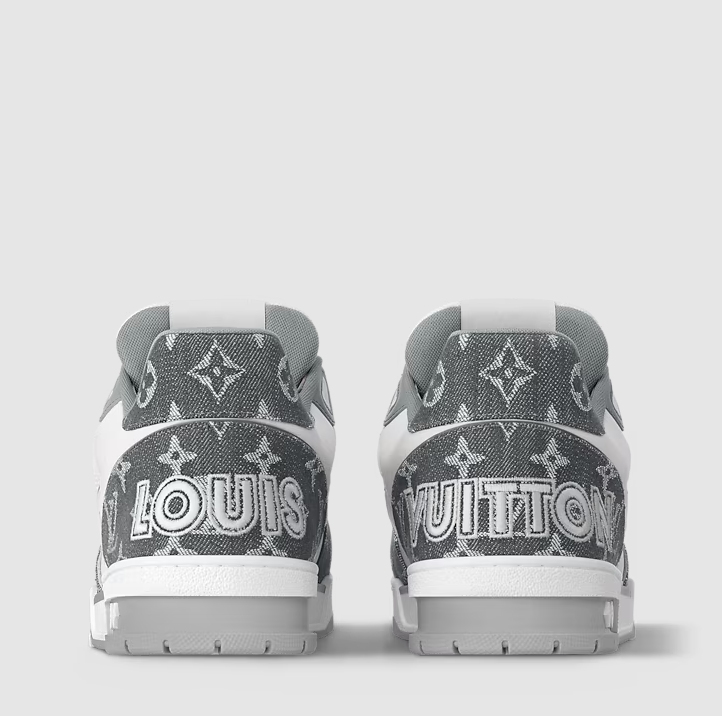 Grey Monogram Trainer Sneaker