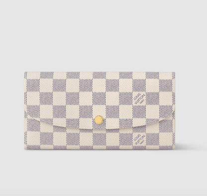 Emilie Wallet Damier Azur Canvas