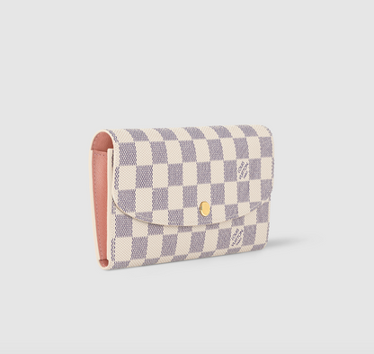 Emilie Wallet Damier Azur Canvas