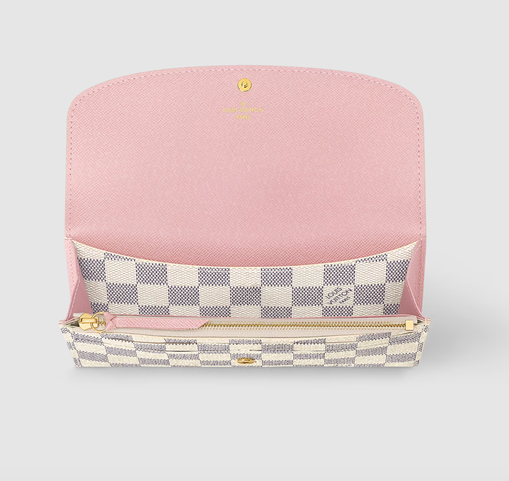 Emilie Wallet Damier Azur Canvas