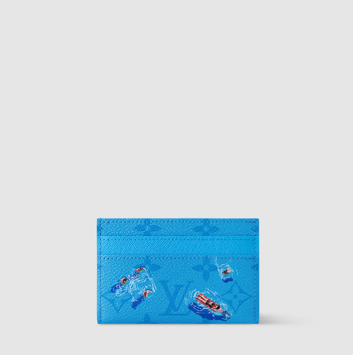 Double credit card holder Blue Lagoon
