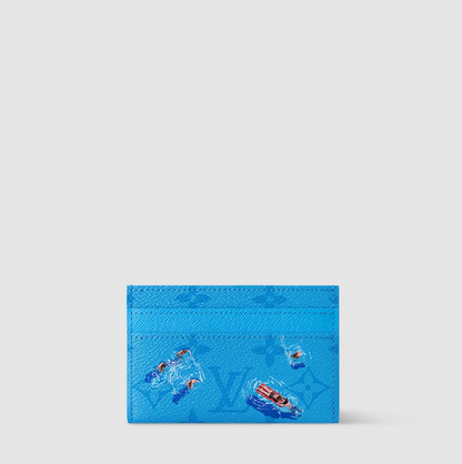 Double credit card holder Blue Lagoon