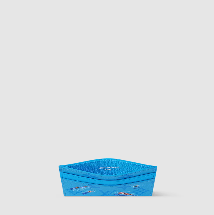 Double credit card holder Blue Lagoon