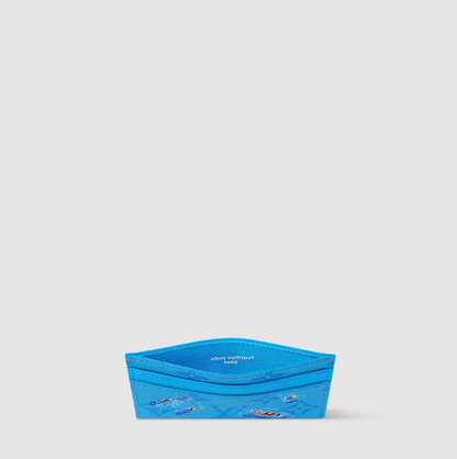Double credit card holder Blue Lagoon