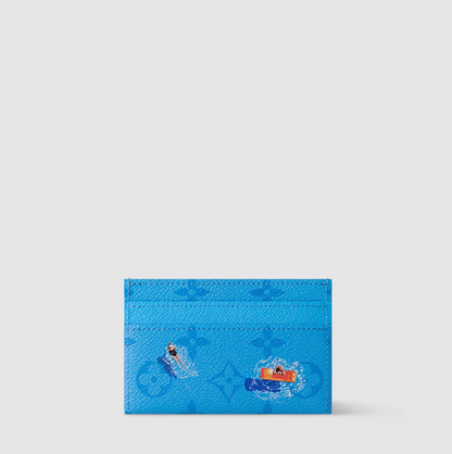 Double credit card holder Blue Lagoon