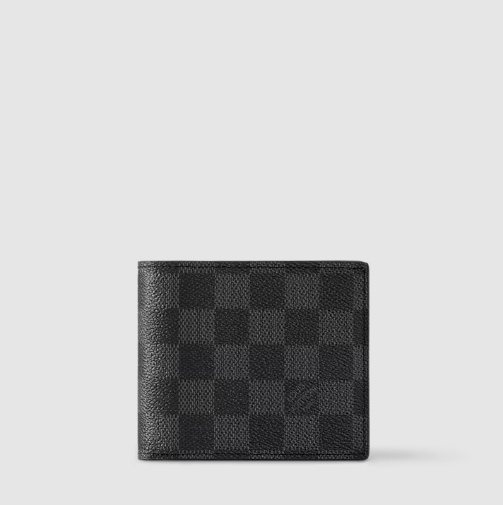 Amerigo Damier Graphite Canvas Wallet