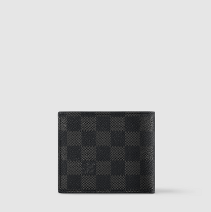 Amerigo Damier Graphite Canvas Wallet