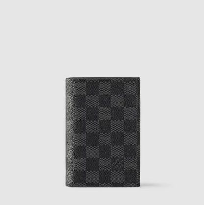 Passport Holder Damier Graphite Canvas