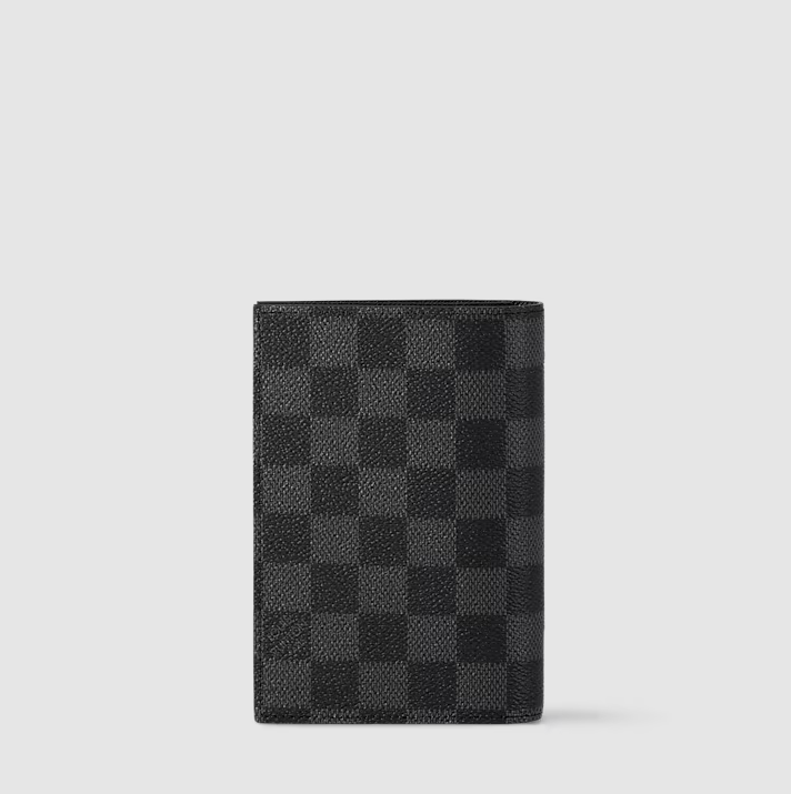 Passport Holder Damier Graphite Canvas