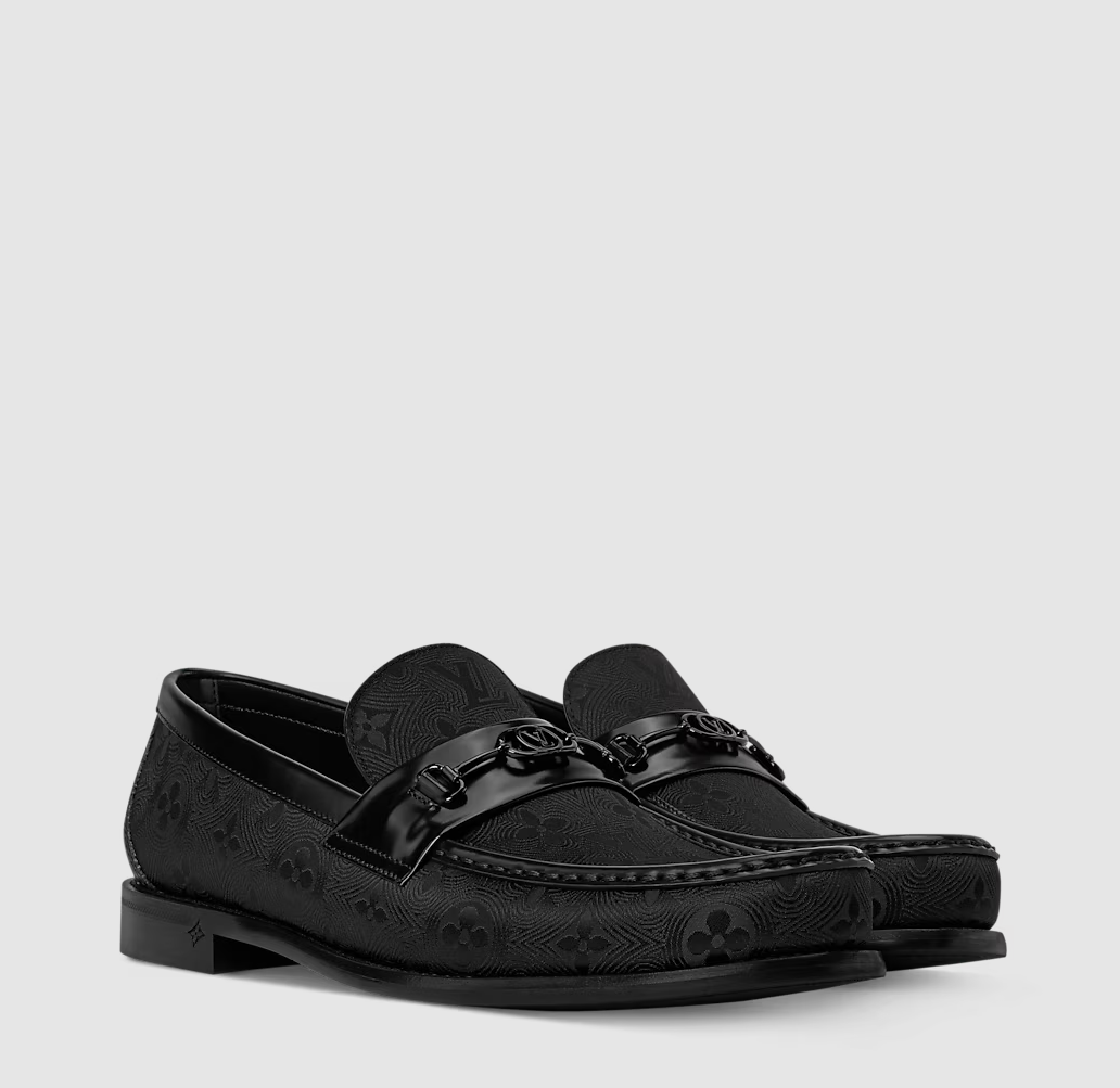 Major Monogram loafer in black jacquard