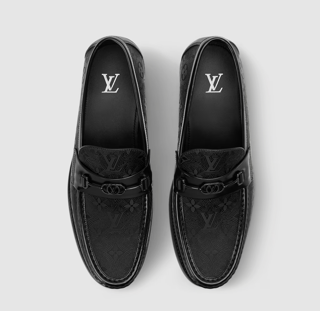 Major Monogram loafer in black jacquard