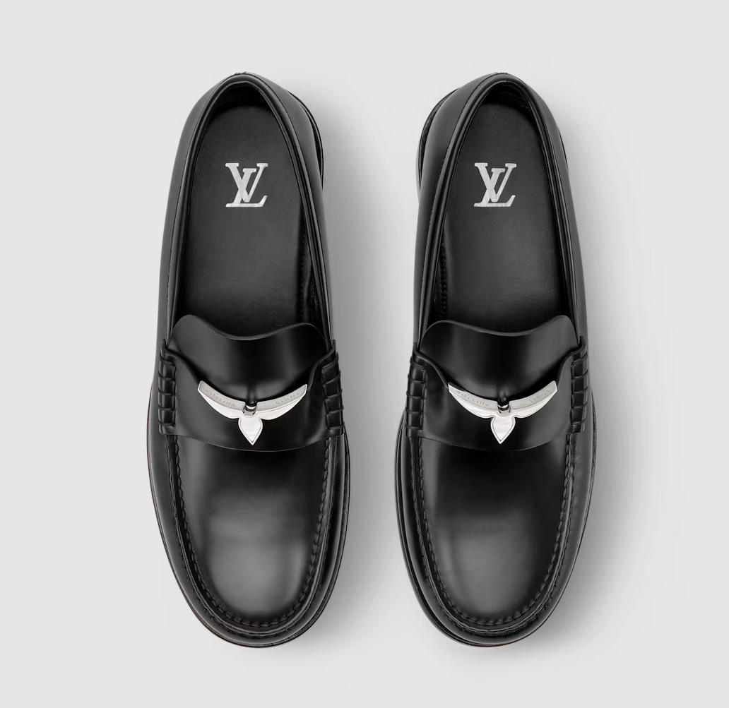 LV Oxford Black Leather Loafer