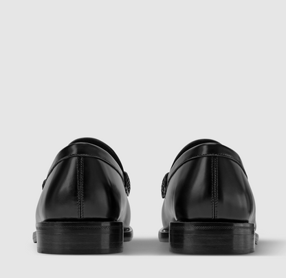 LV Oxford Black Leather Loafer