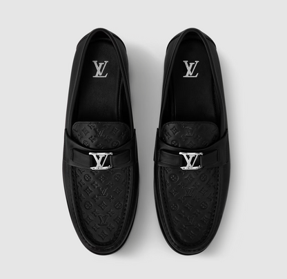 Major Loafer in Solid Black Calfskin