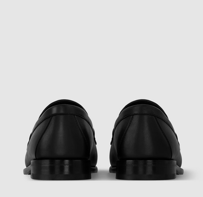 Major Loafer in Solid Black Calfskin
