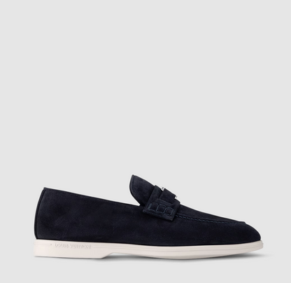 Men's Suede Loafers Marine Blue