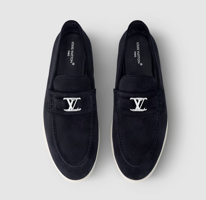 Men's Suede Loafers Marine Blue