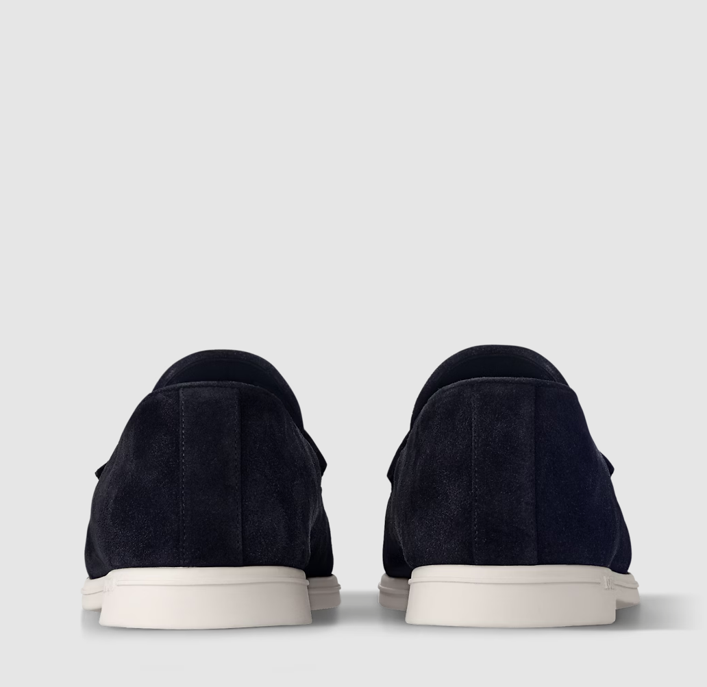 Men's Suede Loafers Marine Blue
