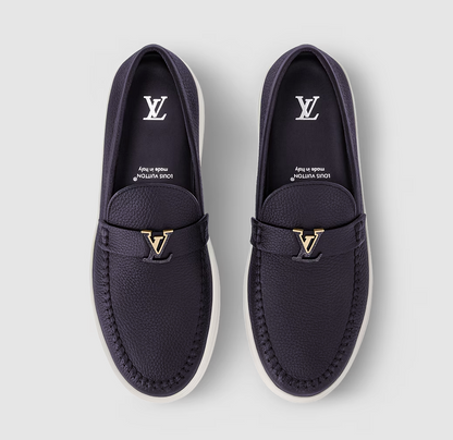 LV Resort Loafer in Marine Leather