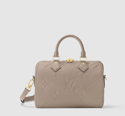 Speedy Bandoulière 25 Monogram Empreinte Leather Turtledove Grey
