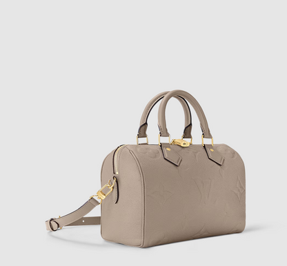 Speedy Bandoulière 25 Monogram Empreinte Leather Turtledove Grey