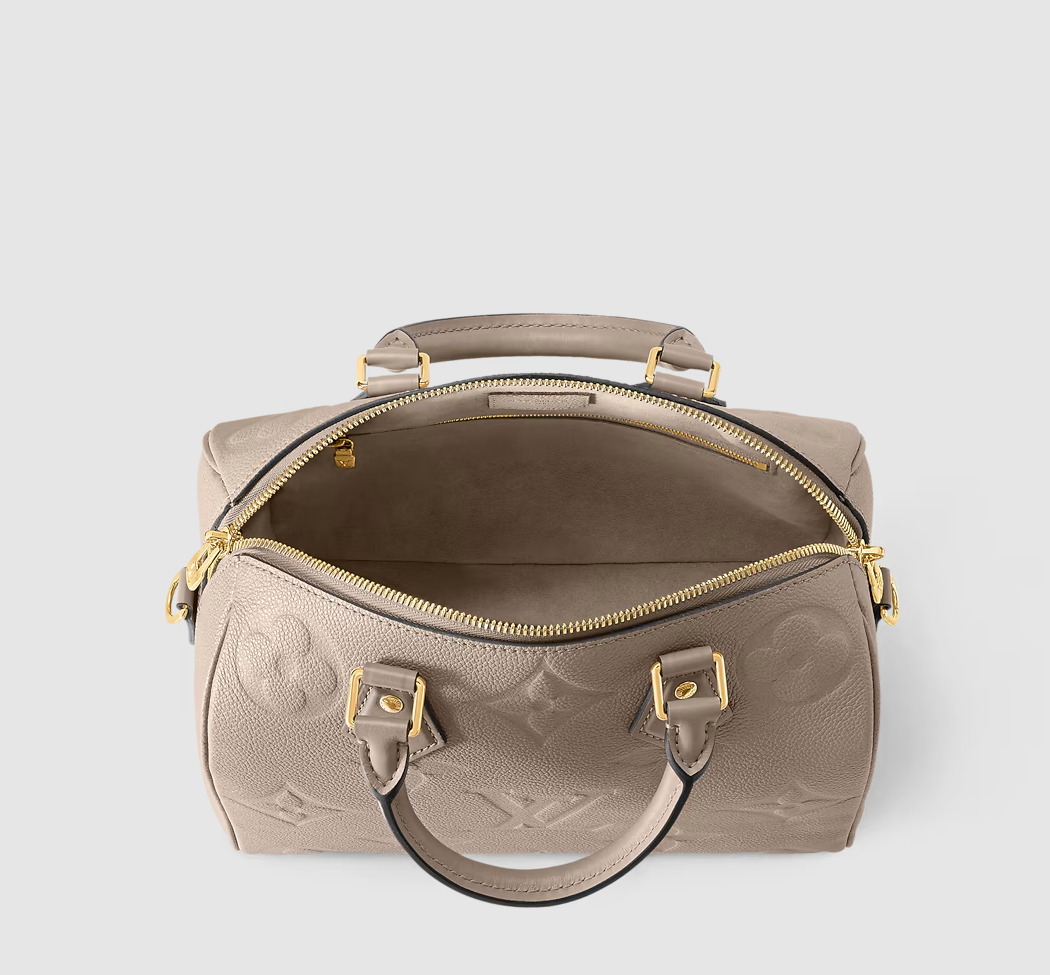 Speedy Bandoulière 25 Monogram Empreinte Leather Turtledove Grey