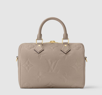 Speedy Bandoulière 25 Monogram Empreinte Leather Turtledove Grey