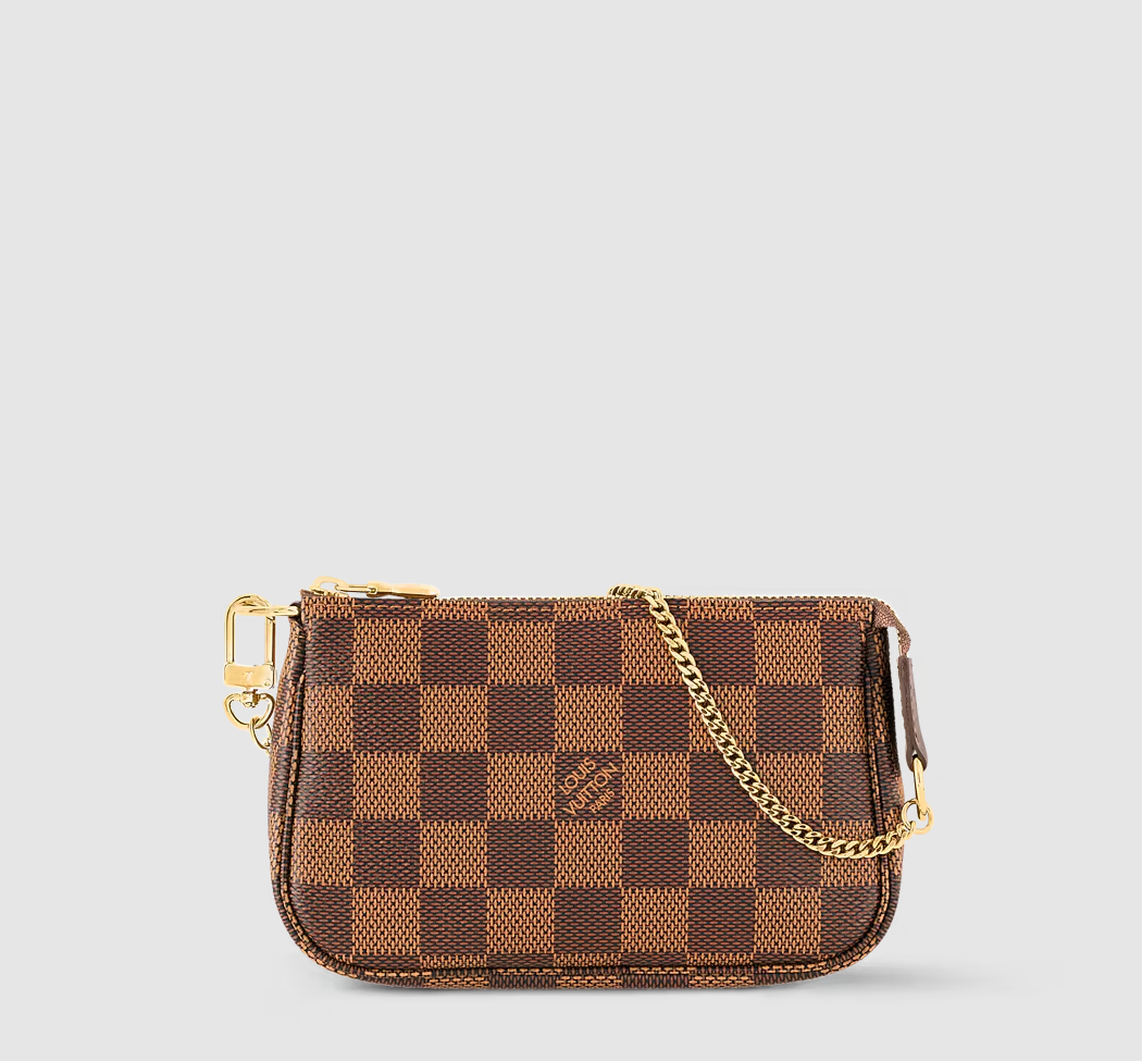 Mini Pochette Accessoires Damier Ebene Canvas