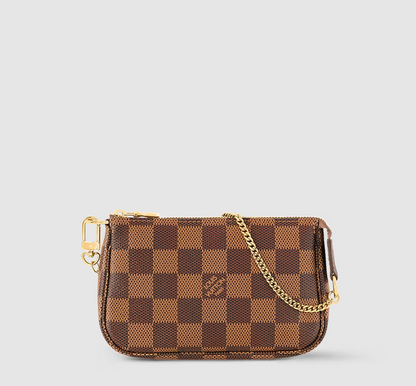 Mini Pochette Accessoires Damier Ebene Canvas