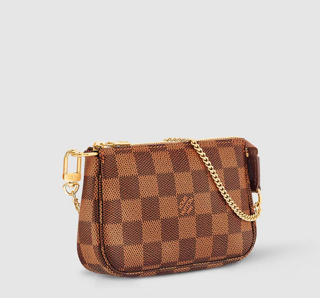 Mini Pochette Accessoires Damier Ebene Canvas