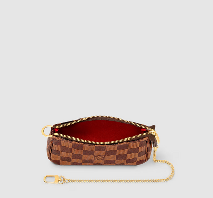 Mini Pochette Accessoires Damier Ebene Canvas