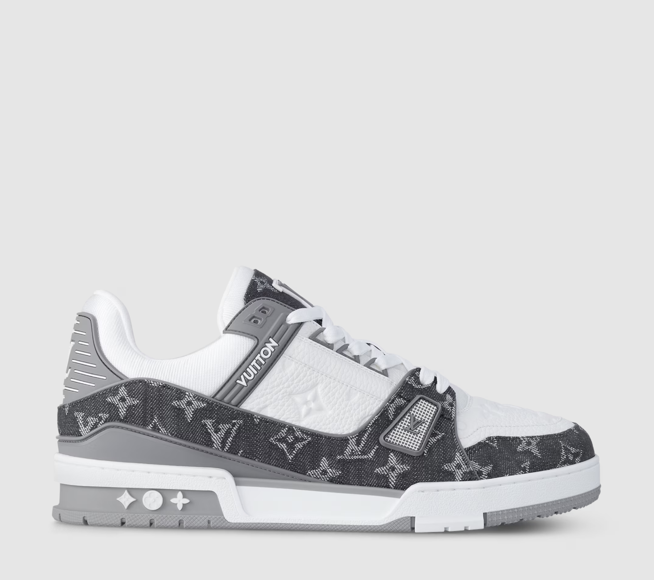 Grey Monogram Trainer Sneaker