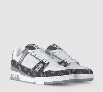 Grey Monogram Trainer Sneaker