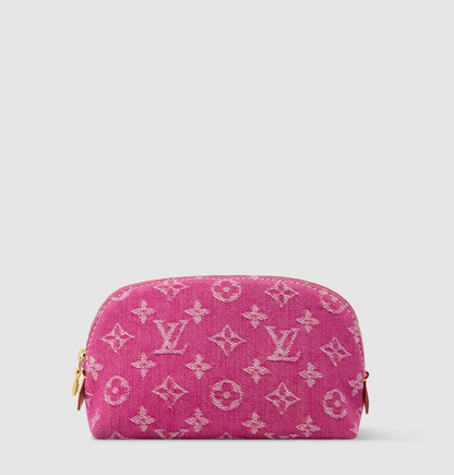 Pochette Cosmétique PM in Tela Monogram Fuschia