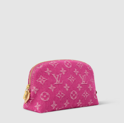Pochette Cosmétique PM in Tela Monogram Fuschia