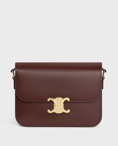 Borsa CLASSIQUE TRIOMPHE in pelle di vitello lucida