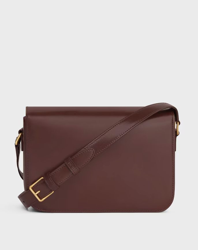 Borsa CLASSIQUE TRIOMPHE in pelle di vitello lucida
